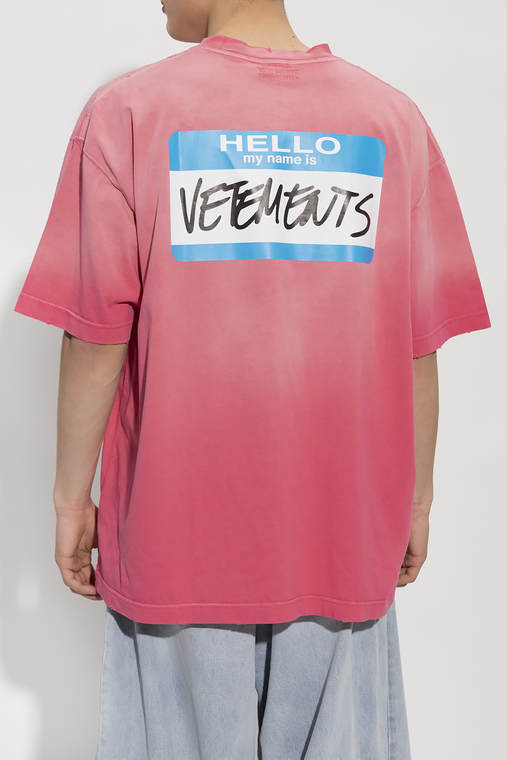 Pink Oversize T-shirt VETEMENTS - Vitkac Canada